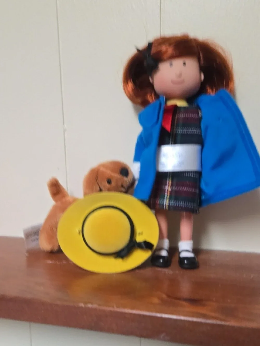 Madeleine Blue Coat Doll with Yellow Hat and Plush Dog - Kids Toy
